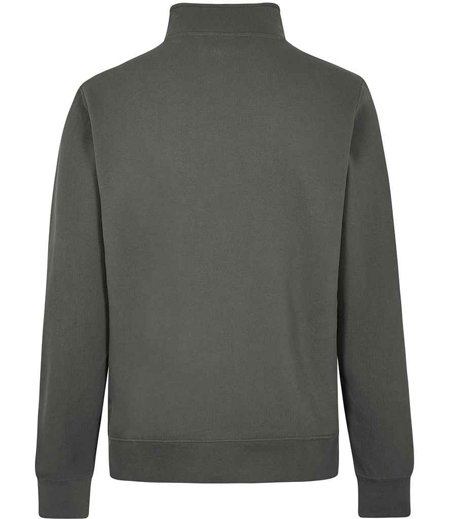Kustom Kit Regular Fit 1/4 Zip Piqué Sweatshirt - BACK