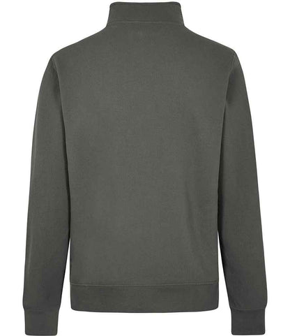 Kustom Kit Regular Fit 1/4 Zip Piqué Sweatshirt - BACK