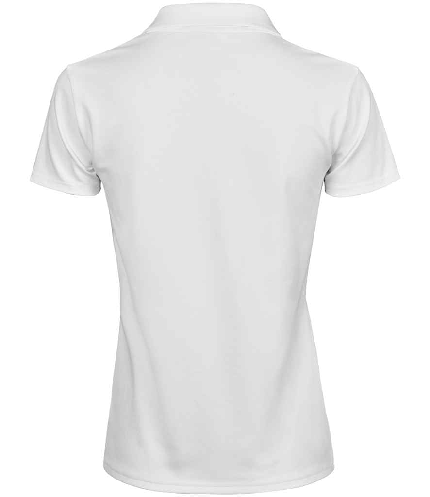 Tee Jays Ladies Luxury Stretch V Neck Polo Shirt - BACK