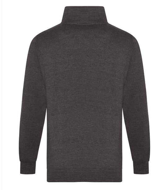 Pro RTX Pro 1/4 Neck Zip Sweatshirt - Charcoal - back