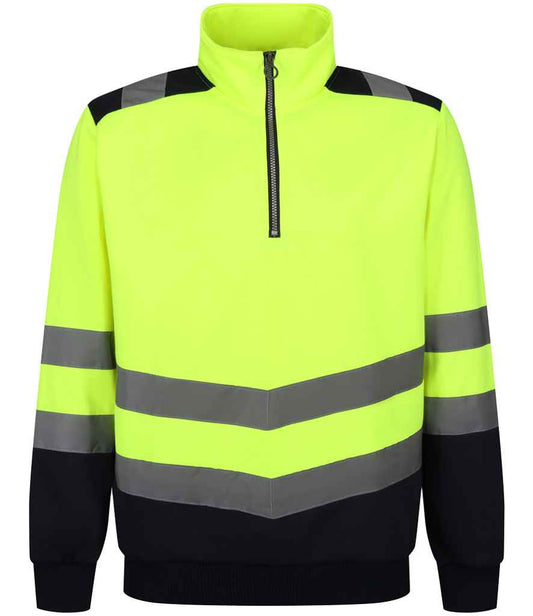 Regatta High Visibility Pro 1/4 Zip Sweatshirt - FRONT
