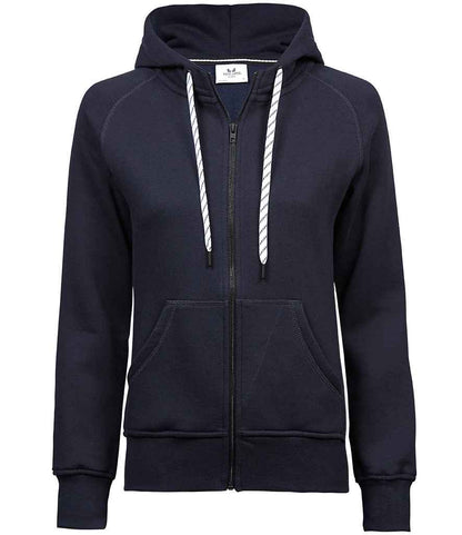 Tee Jays Ladies Fashion Zip Hooded Sweatshirt - FRONT