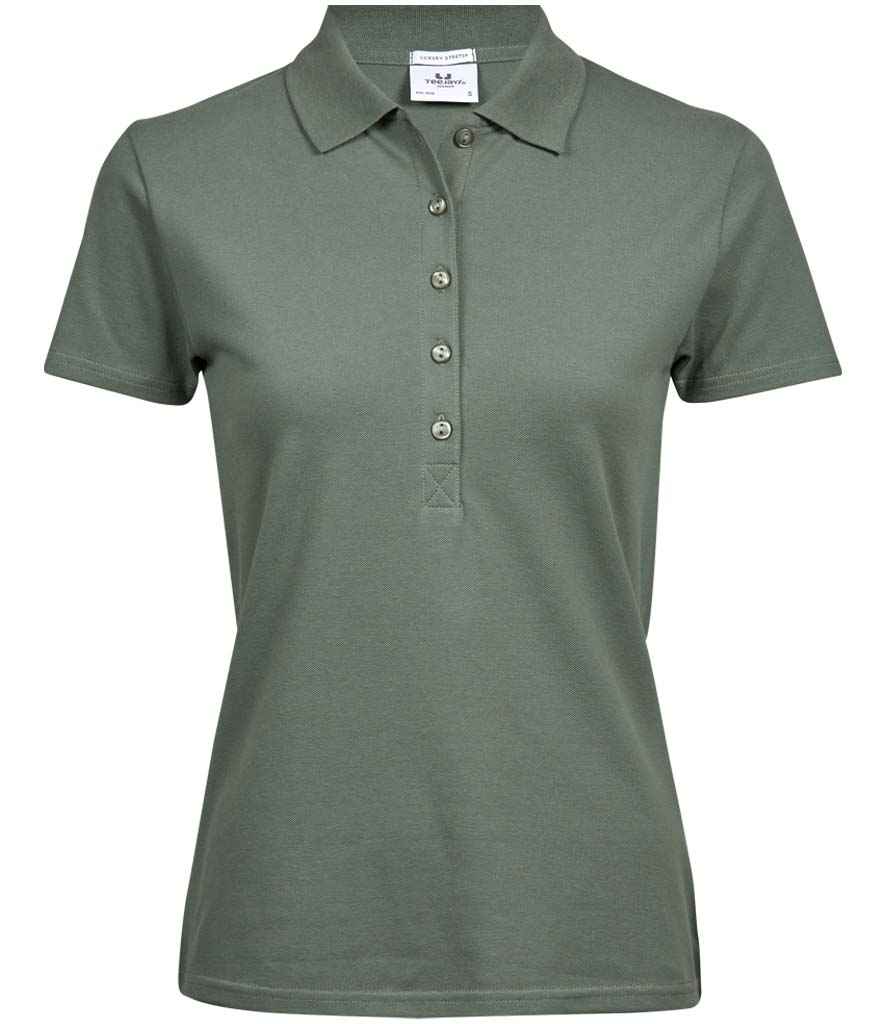 Tee Jays Ladies Luxury Stretch Polo Shirt - FRONT