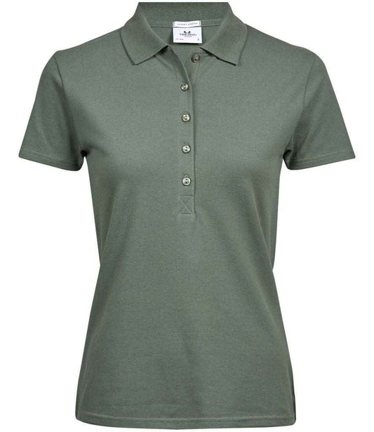 Tee Jays Ladies Luxury Stretch Polo Shirt - FRONT