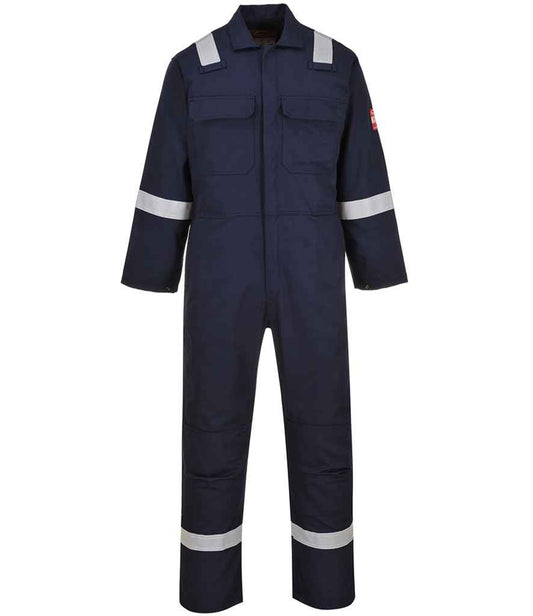 Portwest Bizweld™ Flame Resistant Iona Coverall - Navy (PW450) - FRONT