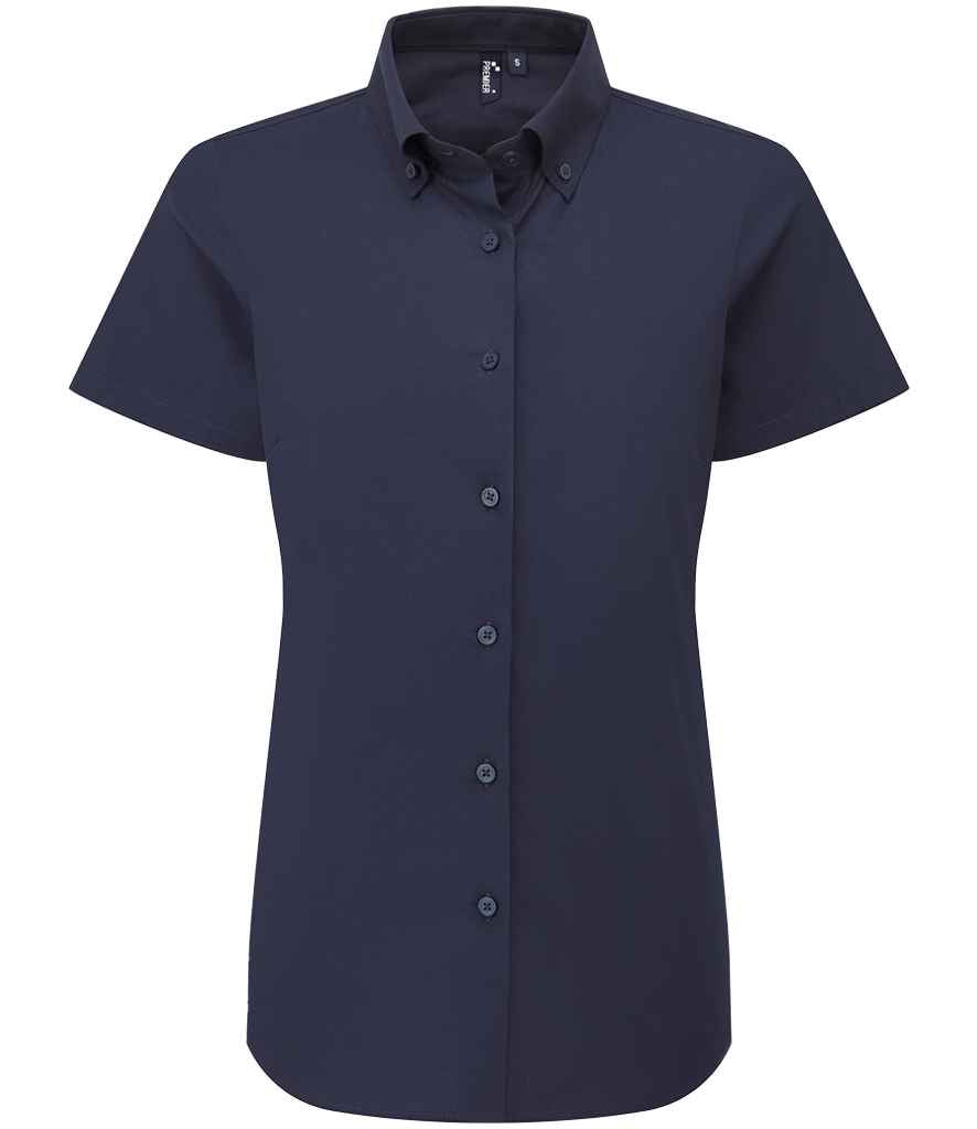 Premier Ladies Supreme Short Sleeve Oxford Shirt - FRONT