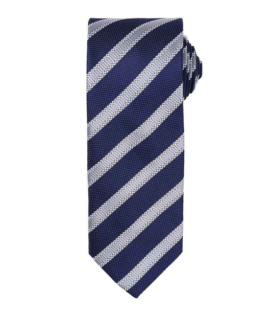 Premier Waffle Stripe Tie - FRONT
