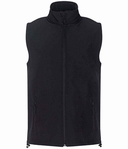 Pro RTX Pro Two Layer Soft Shell Gilet - Black - front