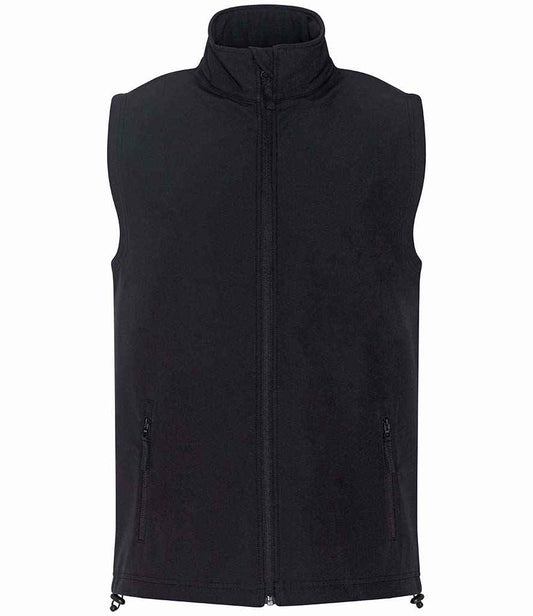 Pro RTX Pro Two Layer Soft Shell Gilet - Black - front