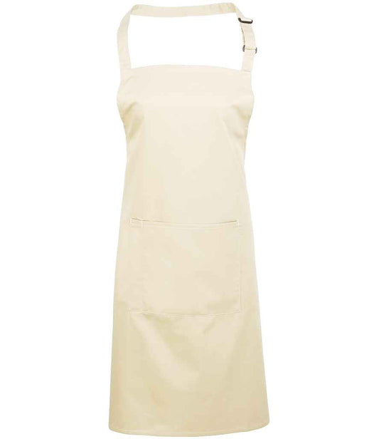 Premier 'Colours' Bib Apron with Pocket - FRONT