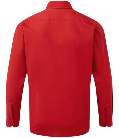 Premier Long Sleeve Poplin Shirt - BACK