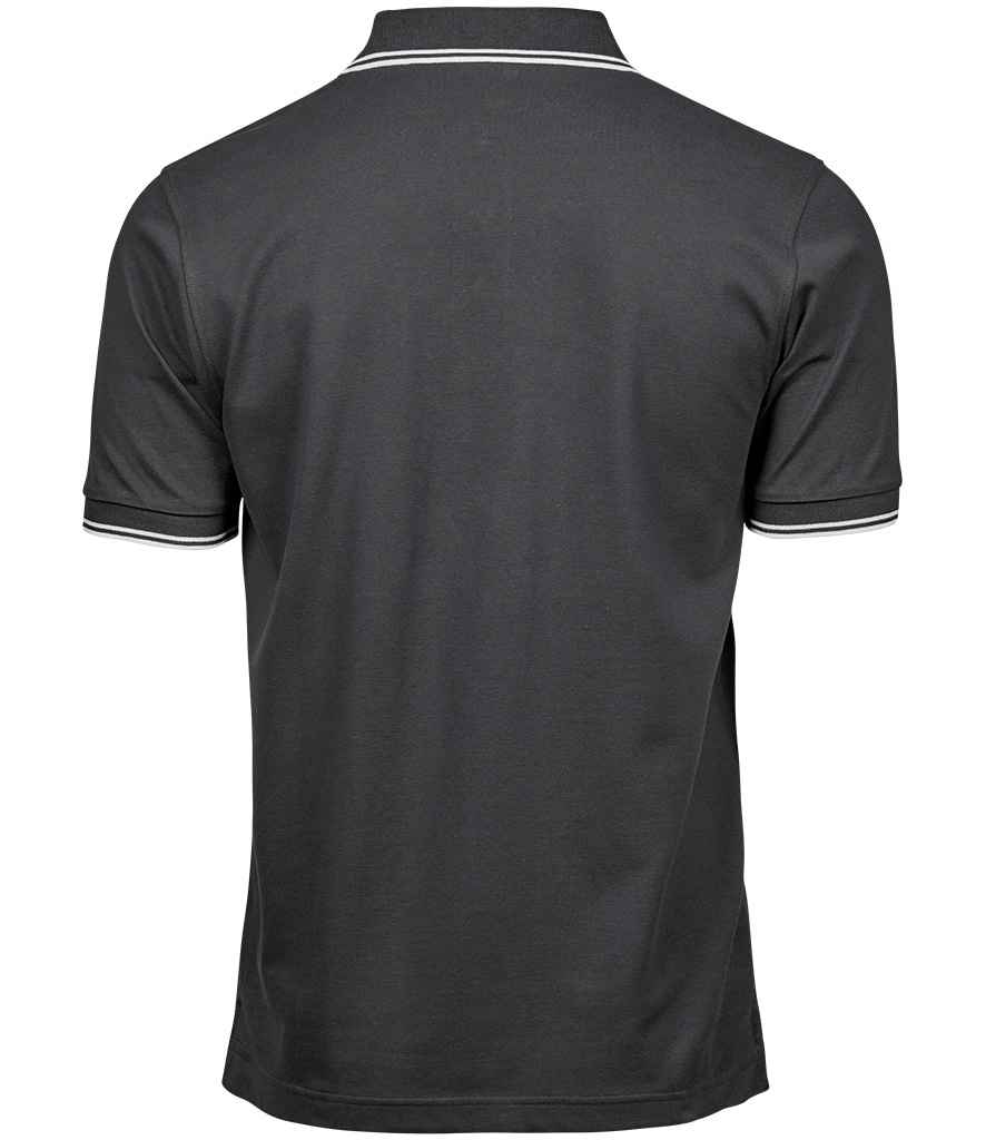 Tee Jays Luxury Stretch Tipped Polo Shirt - BACK