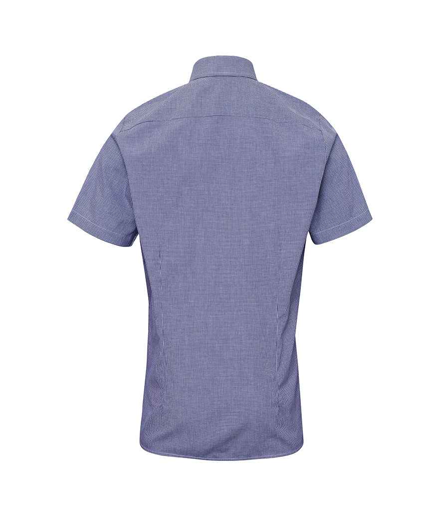 Premier Gingham Short Sleeve Shirt - BACK
