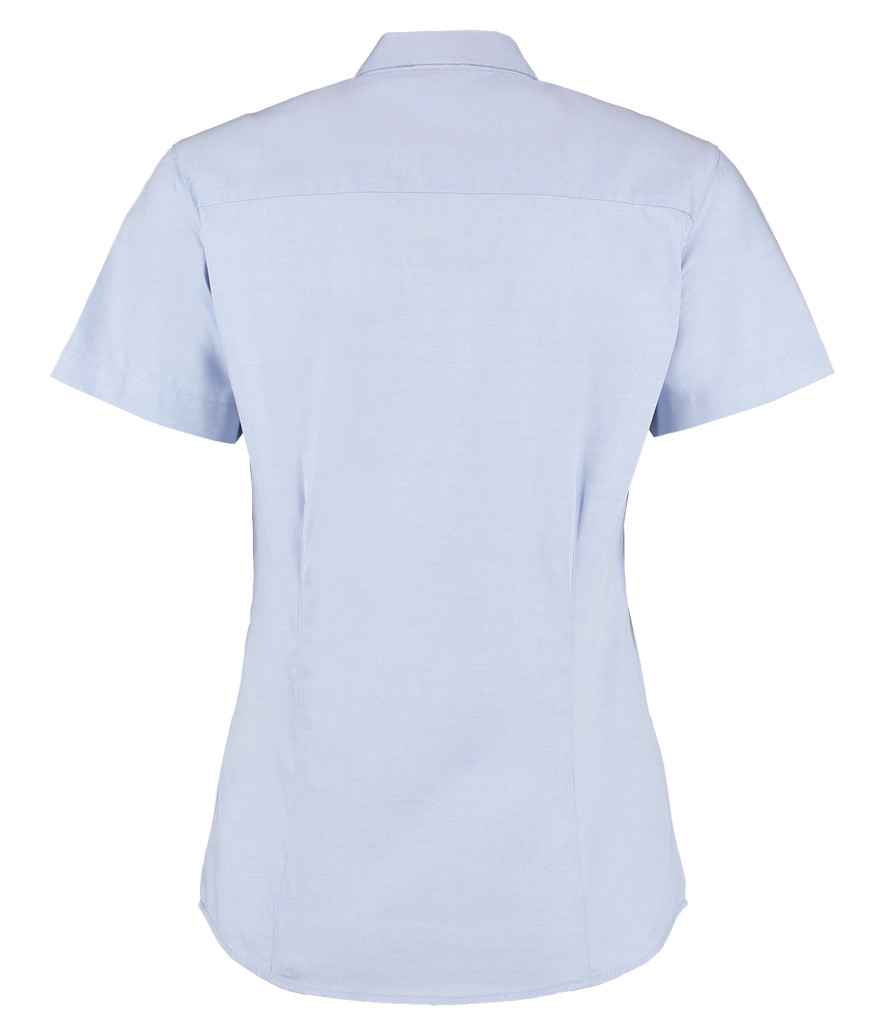 Kustom Kit Ladies Premium Short Sleeve Tailored Oxford Shirt - BACK