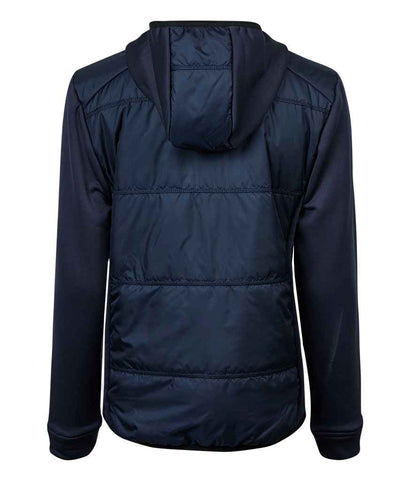 Tee Jays Ladies Hybrid-Stretch Hooded Jacket - BACK