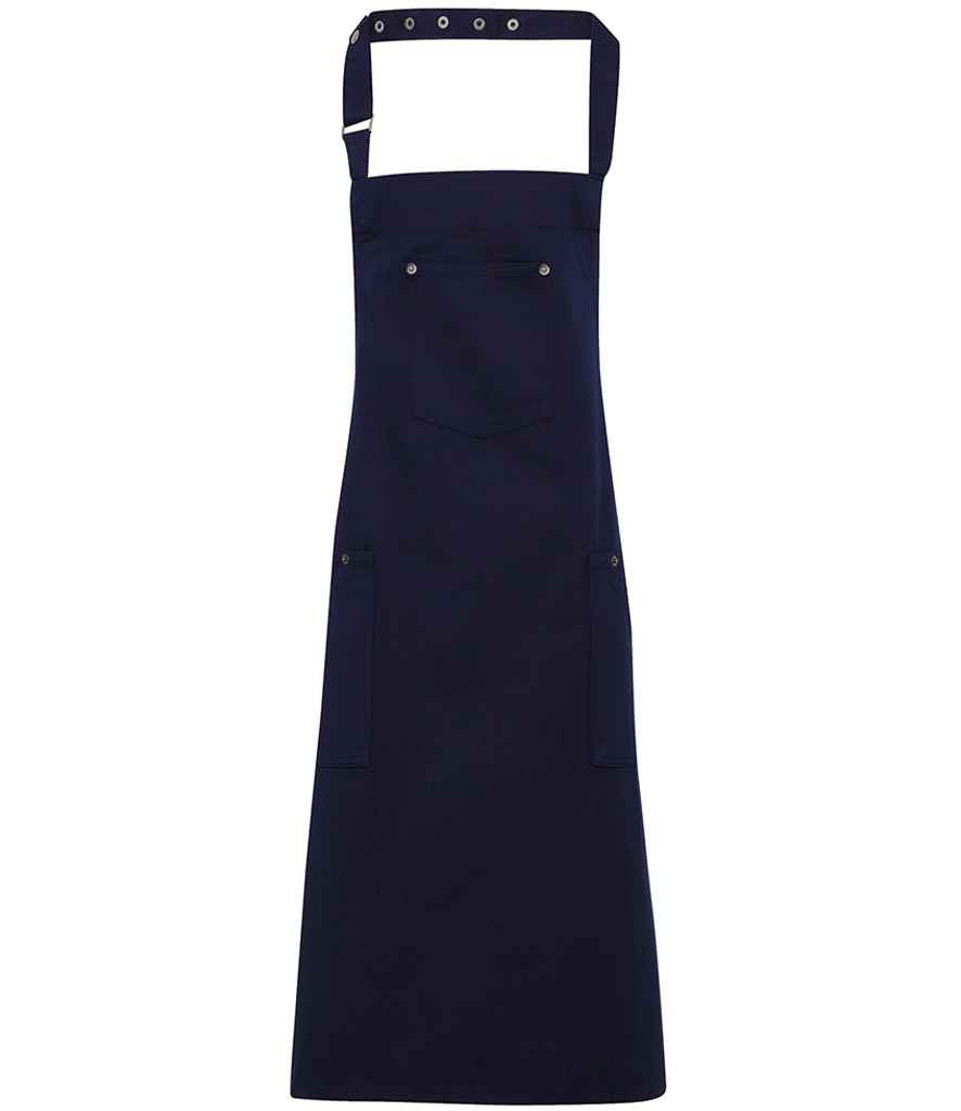 Premier Cotton Chino Bib Apron - FRONT