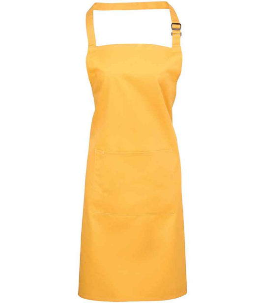 Premier 'Colours' Bib Apron with Pocket - FRONT