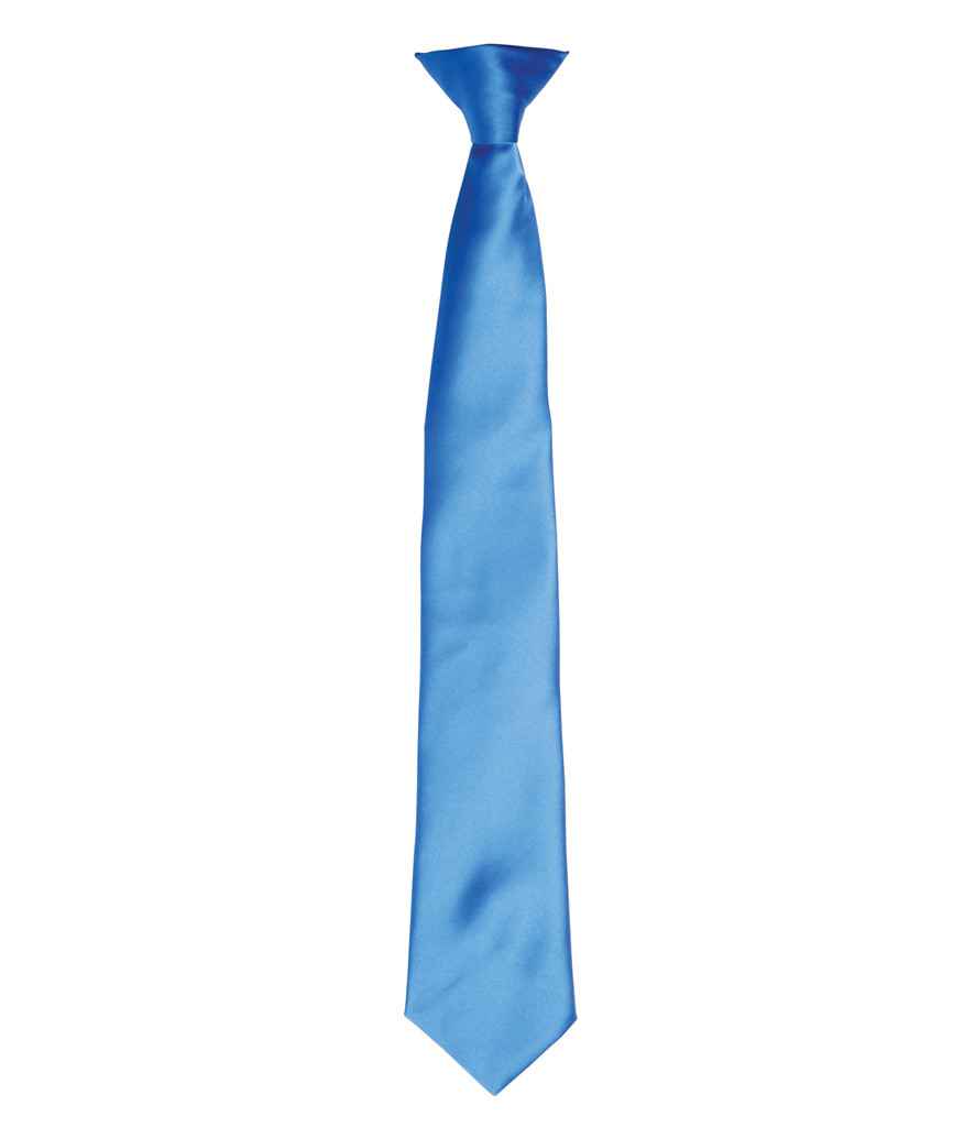 Premier 'Colours' Satin Clip Tie - FRONT