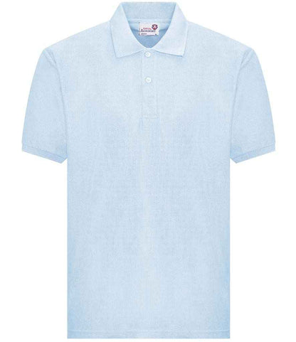 AWDis Academy Senior Piqué Polo Shirt - Sky Blue (AC004) - front