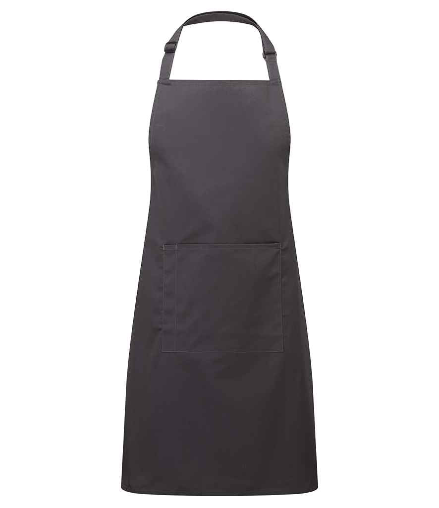 Premier 'Colours' Bib Apron with Pocket - FRONT