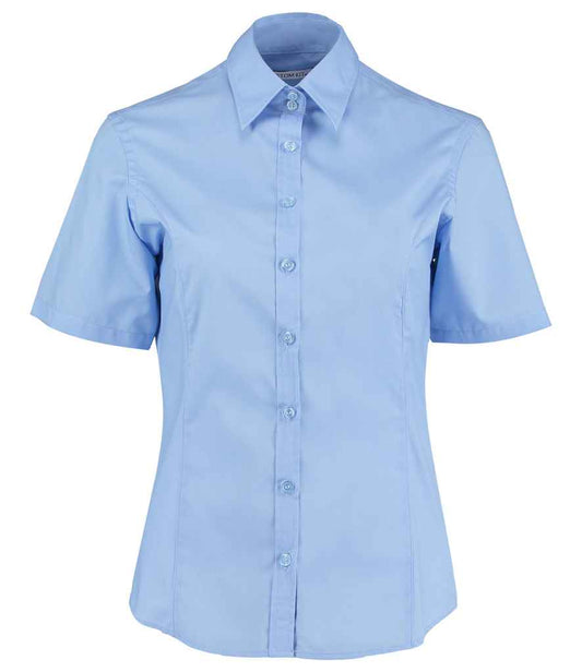 Kustom Kit Ladies Short Sleeve Tailored Business Shirt - FRONT