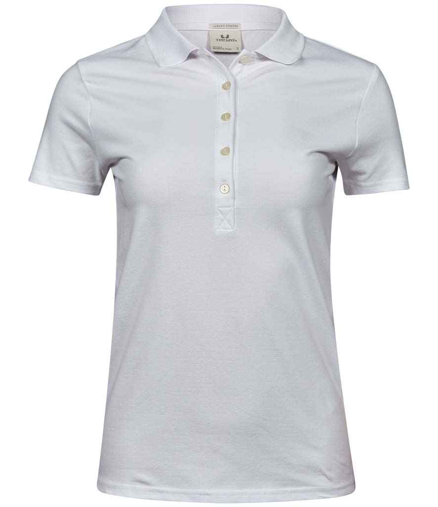 Tee Jays Ladies Luxury Stretch Polo Shirt - FRONT