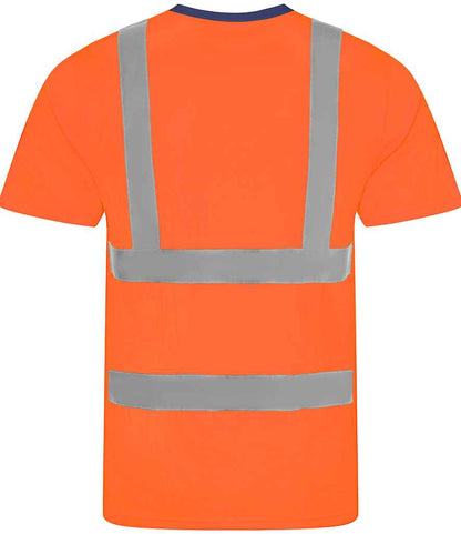 Pro RTX High Visibility T-Shirt - Orange/Navy - back
