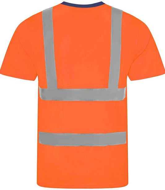 Pro RTX High Visibility T-Shirt - Orange/Navy - back