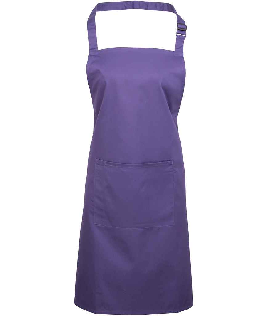 Premier 'Colours' Bib Apron with Pocket - FRONT