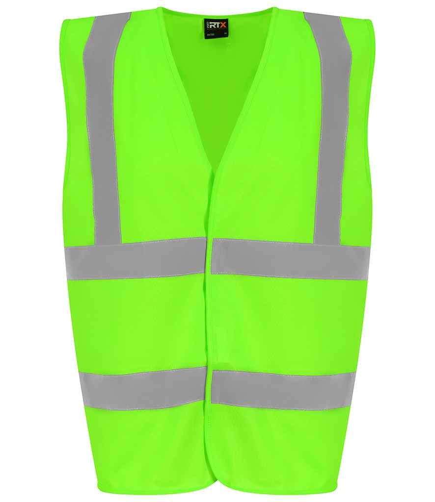 Pro RTX High Visibility Waistcoat - Lime Green - front