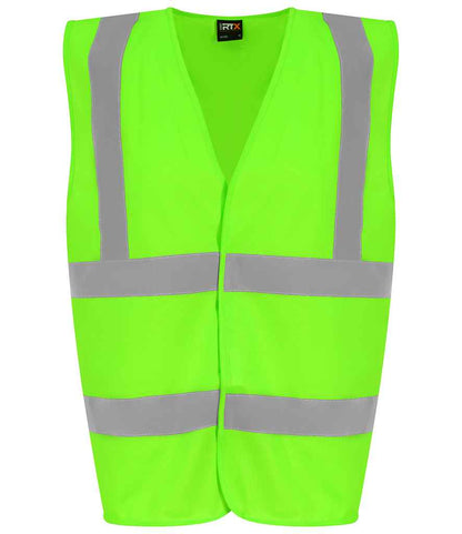 Pro RTX High Visibility Waistcoat - Lime Green - front