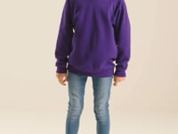 Fruit of the Loom Kids Classic Raglan Sweatshirt - Heather Grey (SS8B)