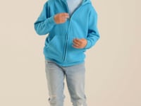 Fruit of the Loom Kids Classic Zip Hooded Sweatshirt - Heather Grey (SS16B)