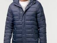 Kariban Lightweight Long Padded Parka Jacket - Navy (KB6128)
