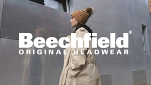 Beechfield Faux Fur Pop Pom Chunky Beanie - Biscuit (BB412)