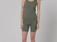 native spirit native spirit ladies ribbed tank top - black (ns344)