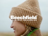 Beechfield Chunky Knitted Patch Beanie - Cloudy Haze (BB330R)