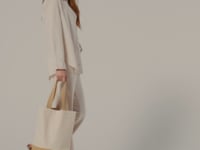 Westford Mill Jute Base Canvas Shopper - Natural (W450)