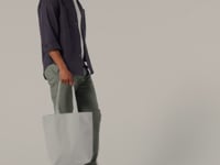 Westford Mill Fairtrade Cotton Camden Shopper - French Navy (W671)