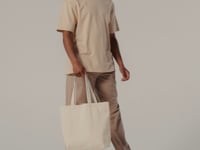 Westford Mill Recycled Cotton Maxi Tote Bag - Natural (W925)