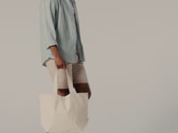 Westford Mill EarthAware® Organic Marina Tote Bag - Natural (W850)