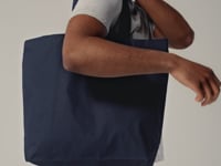 Westford Mill Premium Cotton Maxi Tote Bag - Black (W225)