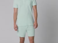 native spirit native spirit terry towel polo shirt - ivory (ns227)
