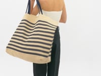 Kimood Large Juco Bag - Natural/Red (KI0228)