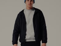 Beechfield Recycled Fleece Cuffed Beanie - Black (BB243R)