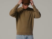 Beechfield Recycled Oversized Cuffed Beanie - Olive Green (BB384R)