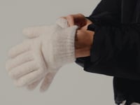 Beechfield Cosy Ribbed Cuff Gloves - Black Marl (BB387)