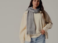Beechfield Classic Knitted Scarf - Black (BB470)