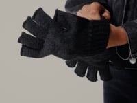 Beechfield Fingerless Gloves - Black (BB491)