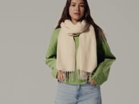 Beechfield Classic Woven Scarf - Charcoal (BB500)